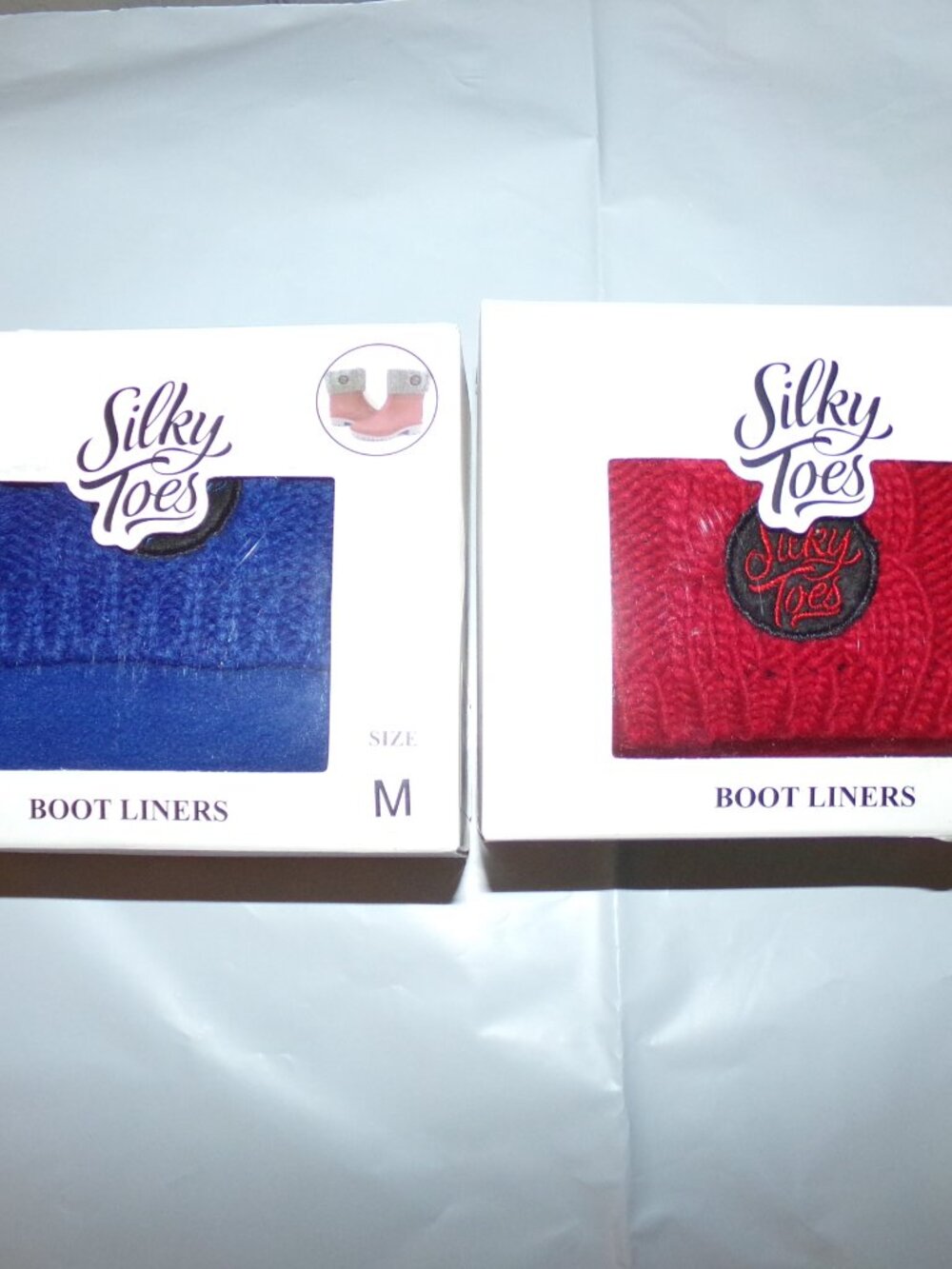 Boot liner socks Medium Kids Men's Women's New in box Red or Blue